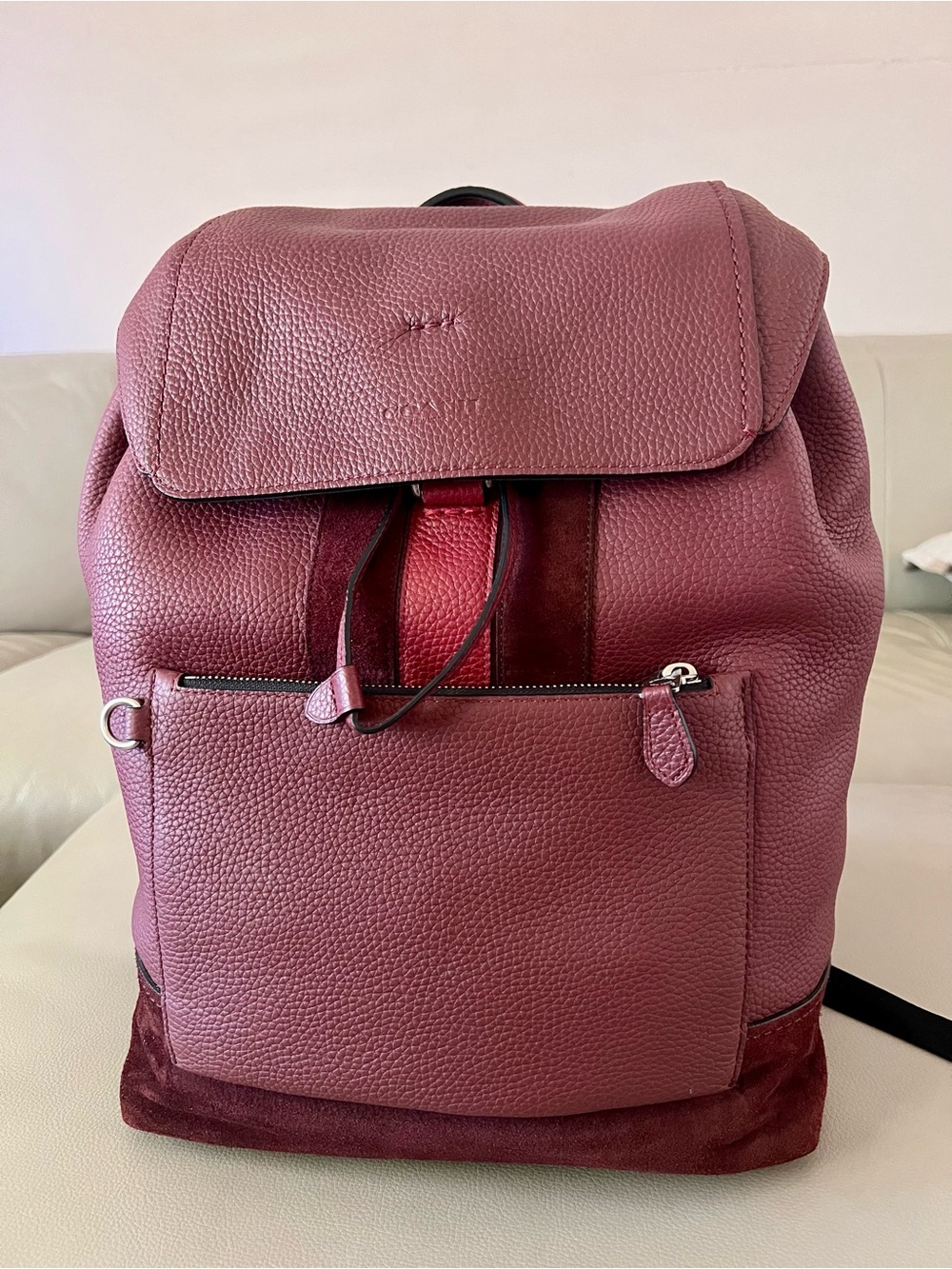 NWT COACH MANHATTAN BACKPACK BRICK RED MSRP $650